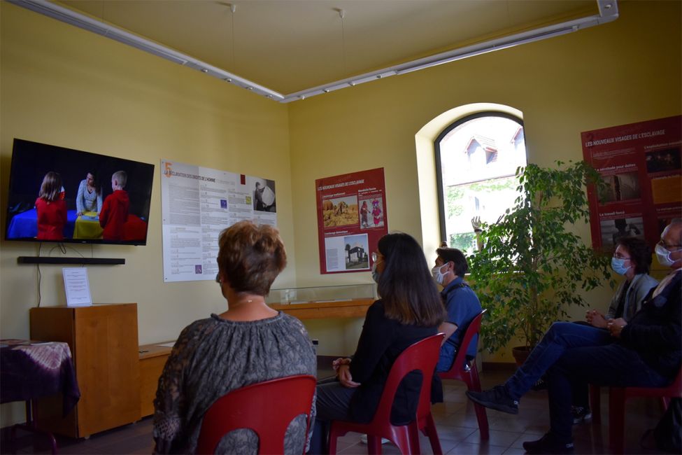 Présentation du travail du BTS audiovisuel du lycée Viette autour d ela Maison de la Négritude. Juin 2021